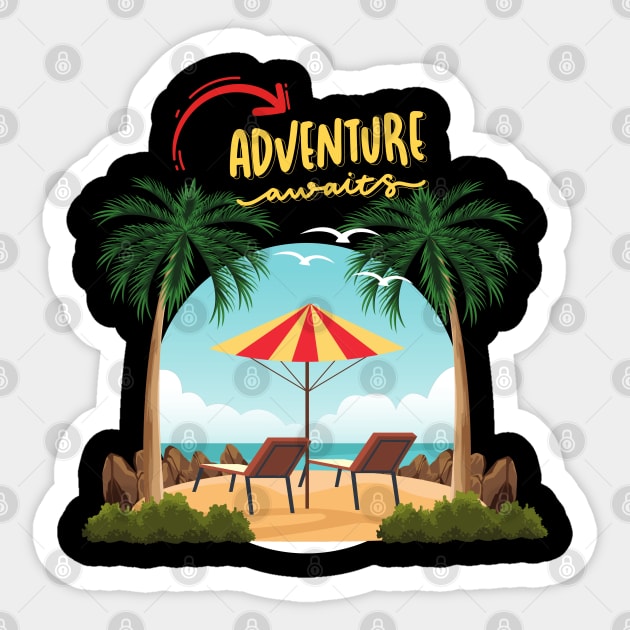 Ready for new adventure time love travel Explore the world holidays vacation Sticker by BoogieCreates